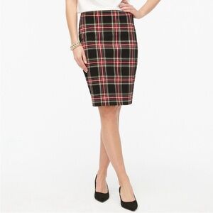 J.Crew Tartan Plaid Pencil Skirt Size 0